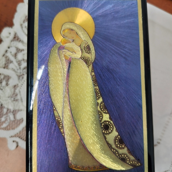 Mary & Jesus The San Francisco Music Box Company Jewelry Box (Music Not Working)